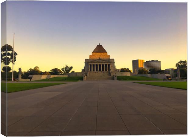 Shrine of Remembrance Canvas Print by Nathalie Naylor