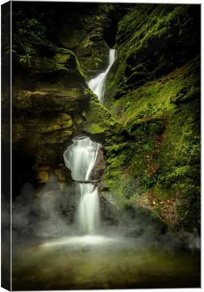 Mystical Waterfall Canvas Print by Mick Blakey