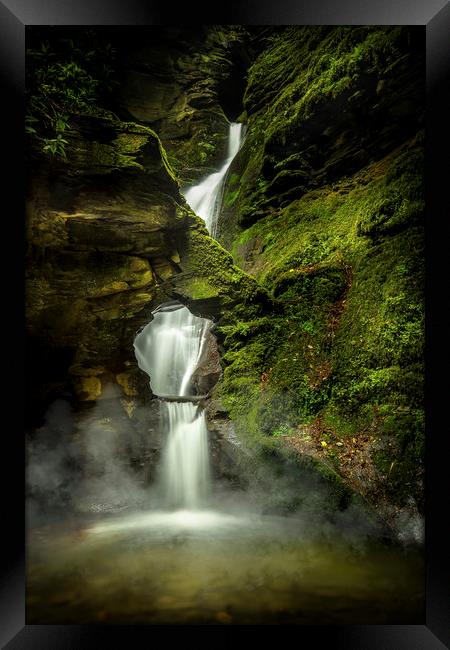 Mystical Waterfall Framed Print by Mick Blakey