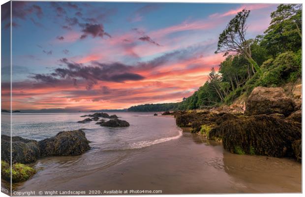 Priory Bay Isle Of Wight Canvas Print by Wight Landscapes