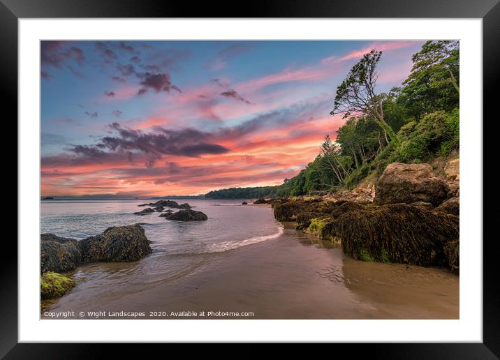 Priory Bay Isle Of Wight Framed Mounted Print by Wight Landscapes