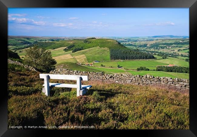 Rest a While on the Yorkshire Moors Framed Print by Martyn Arnold