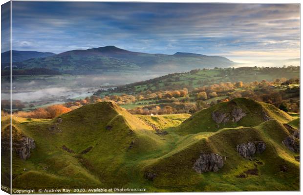 Llangattock view Canvas Print by Andrew Ray