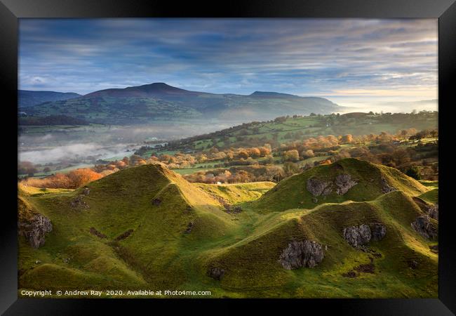 Llangattock view Framed Print by Andrew Ray