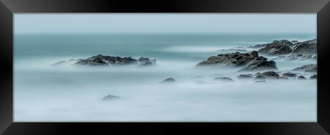 Rocks and Mist, Towan Head, Newquay Framed Print by Mick Blakey