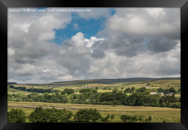 Over to Ettersgill from Holwick, Upper Teesdale Framed Print by Richard Laidler