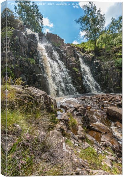 Blea Beck Force Waterfall, Upper Teesdale (2) Canvas Print by Richard Laidler