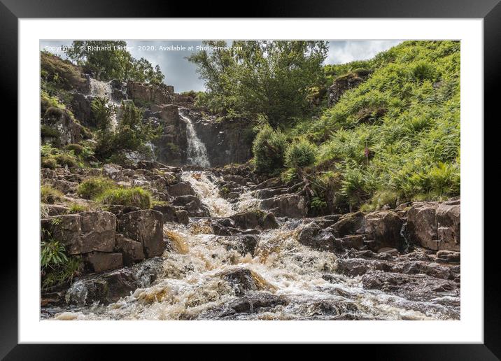 Blea Beck Force Waterfall, Upper Teesdale (3) Framed Mounted Print by Richard Laidler