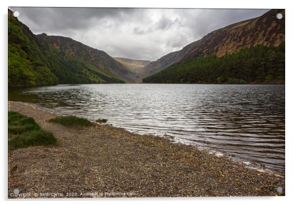 Glendalough the valley of the two lakes Acrylic by Jordi Carrio