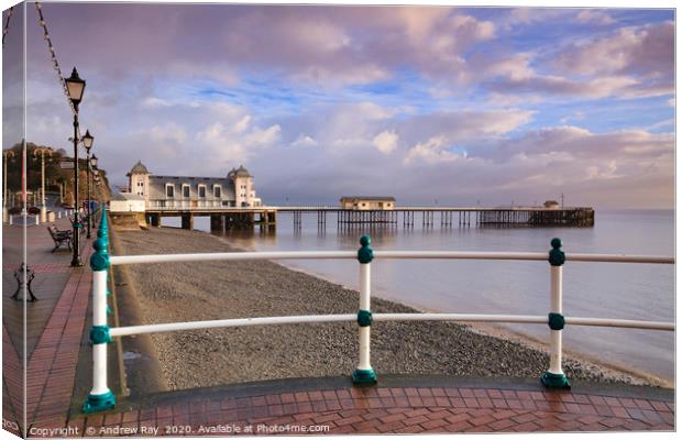 Pier view (Penarth) Canvas Print by Andrew Ray