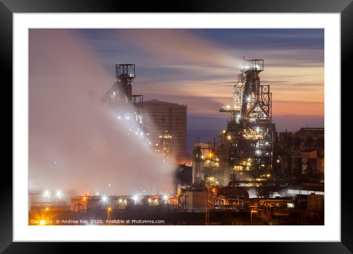 Port Talbot   Framed Mounted Print by Andrew Ray
