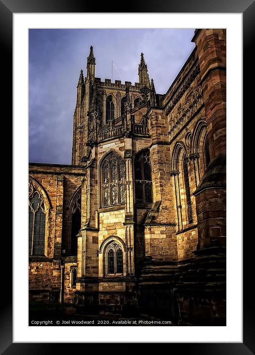 Hereford Cathedral Framed Mounted Print by Joel Woodward