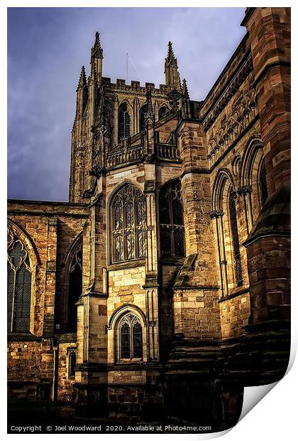 Hereford Cathedral Print by Joel Woodward