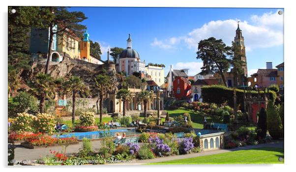 Portmeirion. Acrylic by mark baker