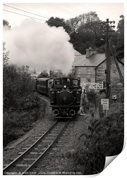 Merddin Emrys at Penrhyn. Print by mark baker