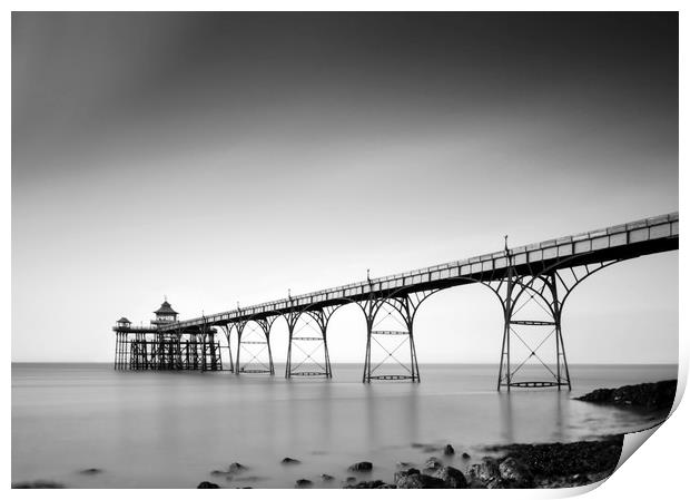 Clevedon Pier Print by mark leader