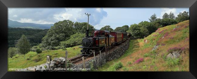 Merddin Emrys passes Rhiw Goch with a morning up t Framed Print by mark baker