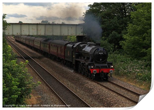 Leander passes Prestatyn at speed. Print by mark baker