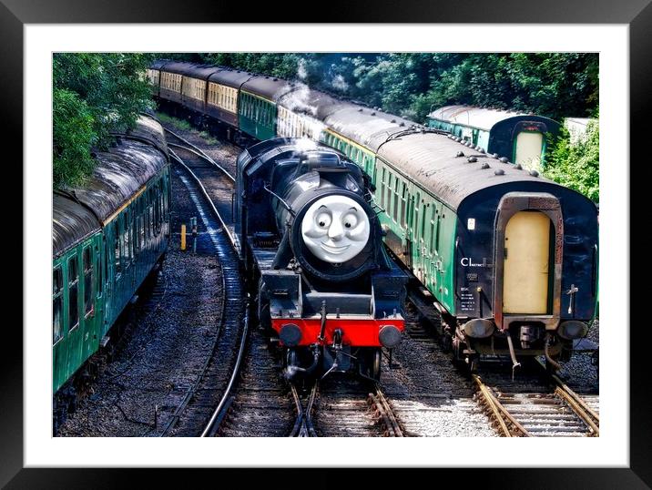 Thomas the Tank engine, Alresford, Hampshire  Framed Mounted Print by Simon Marlow