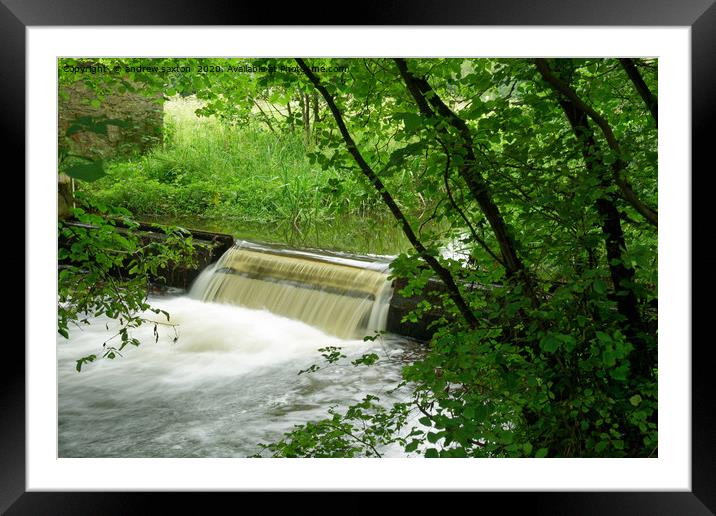 HIDDEN FALLS Framed Mounted Print by andrew saxton