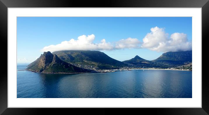 Hout Bay harbour, South Africa Framed Mounted Print by Theo Spanellis