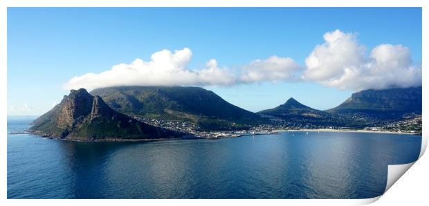 Hout Bay harbour, South Africa Print by Theo Spanellis