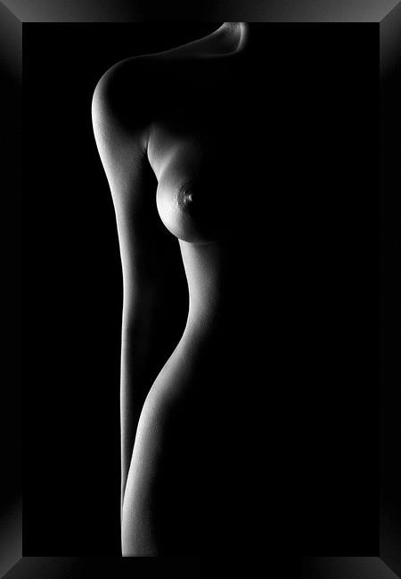 Nude woman bodyscape 62 Framed Print by Johan Swanepoel