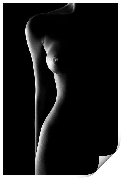Nude woman bodyscape 62 Print by Johan Swanepoel