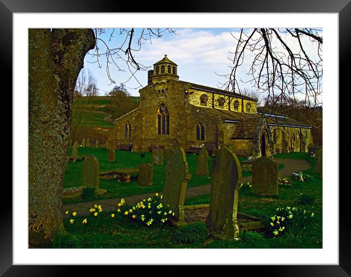 St Michael and All Angels, Linton Framed Mounted Print by Steven Watson