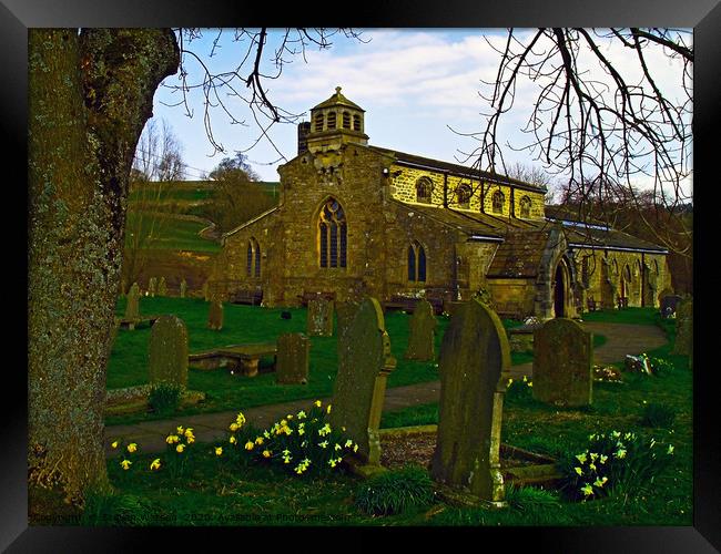 St Michael and All Angels, Linton Framed Print by Steven Watson