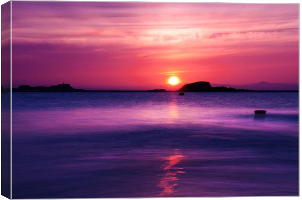 Berwick Sunset Canvas Print by Keith Thorburn EFIAP/b
