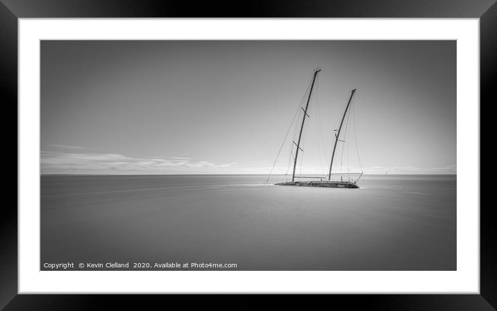 Lytham Ship Wreck Framed Mounted Print by Kevin Clelland