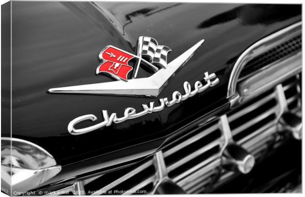Chevy. Canvas Print by mark baker