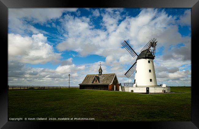Lytham St.Annes windmill Framed Print by Kevin Clelland
