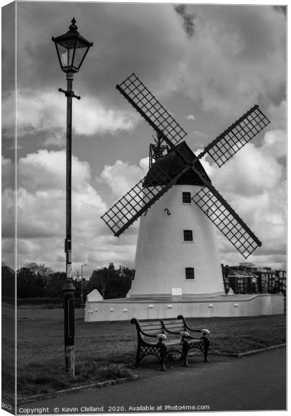 Lytham Windmill Canvas Print by Kevin Clelland