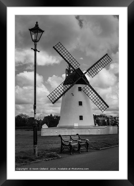 Lytham Windmill Framed Mounted Print by Kevin Clelland