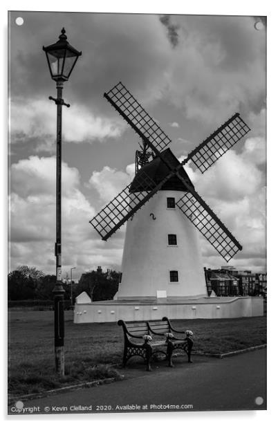 Lytham Windmill Acrylic by Kevin Clelland