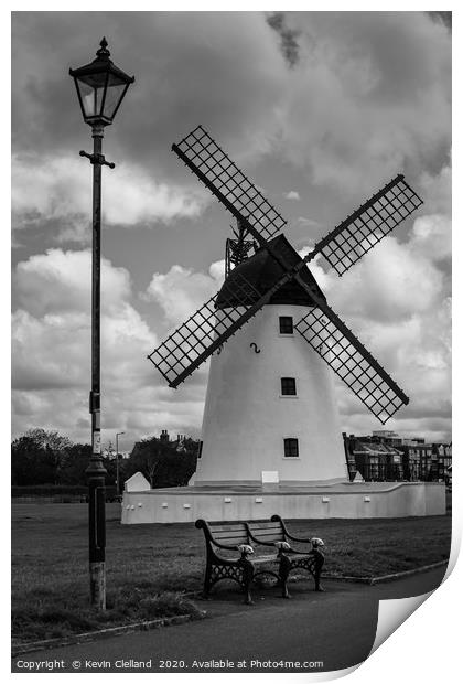 Lytham Windmill Print by Kevin Clelland
