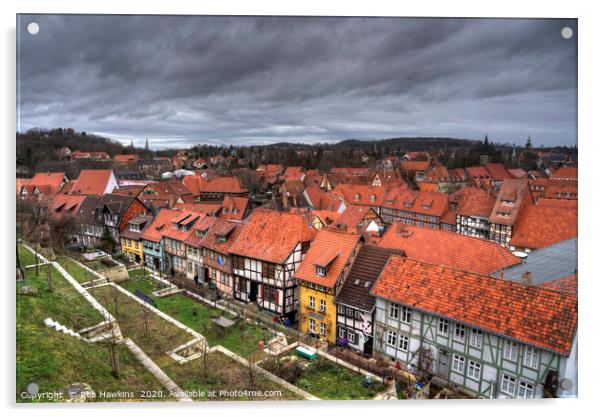 Quedlinburg Rooftops Acrylic by Rob Hawkins