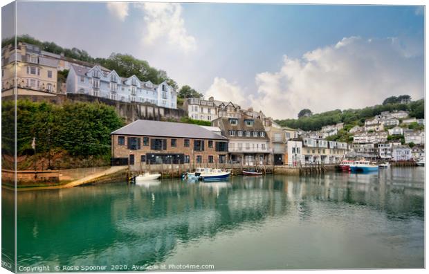 Early morning on the River Looe in Cornwall Canvas Print by Rosie Spooner