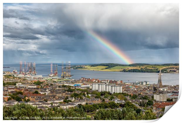 Dundee City Rainbow Print by Craig Doogan