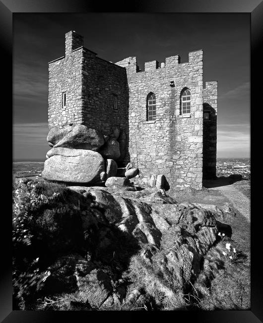 Carn Brea Castle Framed Print by Darren Galpin
