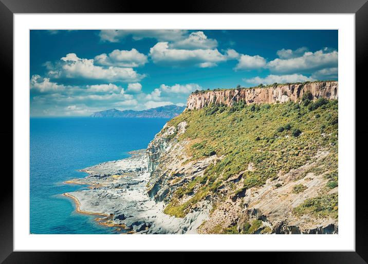 Amazing coastline of Sardinia Framed Mounted Print by federico stevanin
