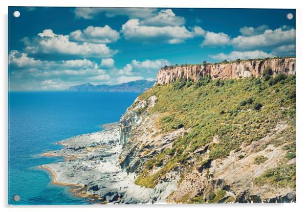 Amazing coastline of Sardinia Acrylic by federico stevanin