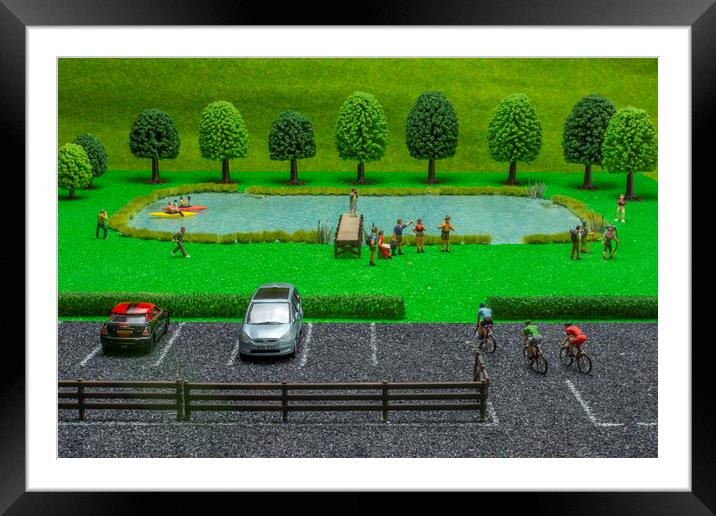Society Day At The Country Park Framed Mounted Print by Steve Purnell
