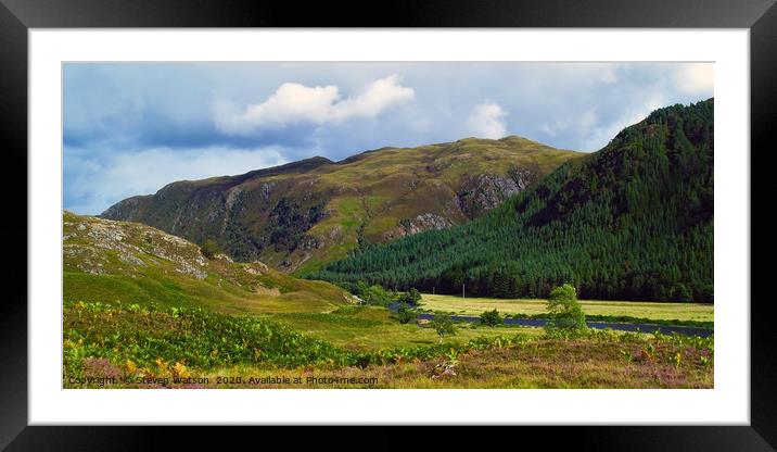 Strathconon Framed Mounted Print by Steven Watson