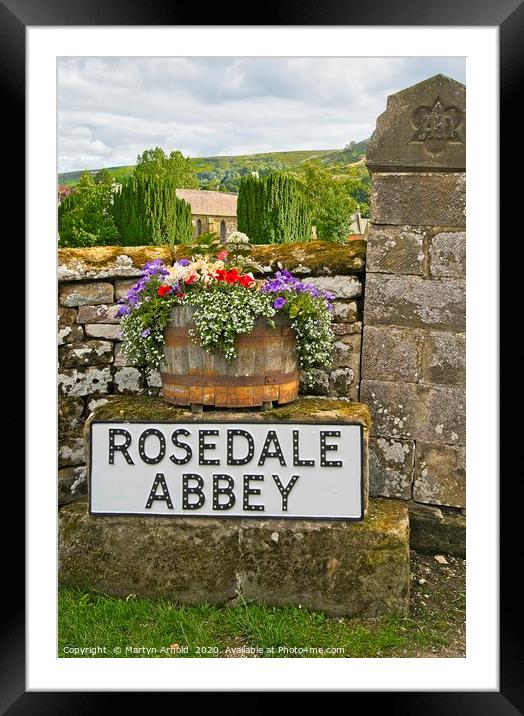 Rosedale Abbey Framed Mounted Print by Martyn Arnold