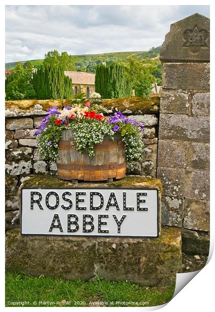 Rosedale Abbey Print by Martyn Arnold