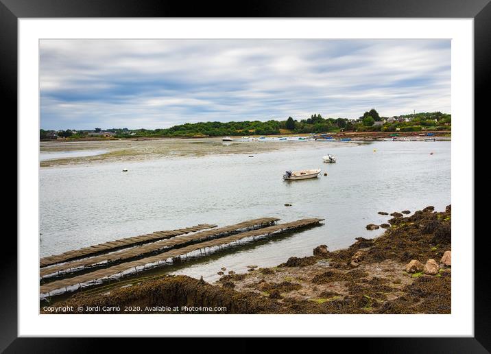 Oyster farming areas Framed Mounted Print by Jordi Carrio
