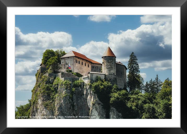 The castle of Bled Framed Mounted Print by Sergio Delle Vedove